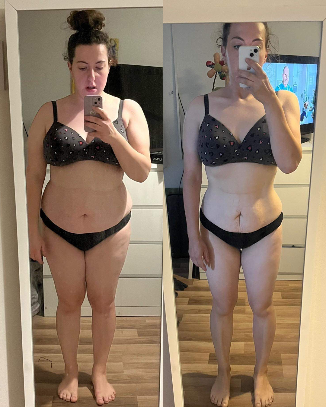 Becca, a growwithjo Home member, after following the 20-10-5 program